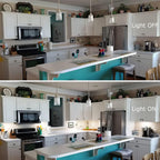 Kibhous 6 Pcs LED Under Cabinet Lights Rigid Bar Kit, Can Plugged or Directly Connected to an LED Driver, Super Bright Connectable Lighting Strip Suitable for Kitchen Cabinets, Counters, Cold White