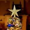 Load image into Gallery viewer, Funsmile Christmas Star Tree Topper Gold 9 inch Glittered Bethlehem Star Treetop for Holiday Ornamen Home Decor
