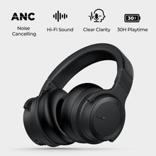 Load image into Gallery viewer, Noise Cancelling Headphones Wireless Bluetooth Over Ear Headphone with Mic for Work Travel TV PC Phone Calls
