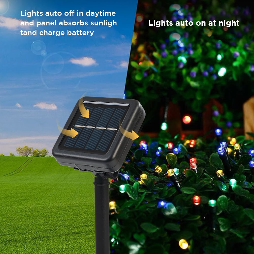 200 LED Solar String Lights for Outside, 75ft 8 Modes Solar Christmas Lights Waterproof Solar Fairy Lights for Outdoor & Indoor Decoration, Multicolor