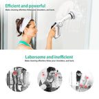 Cosmonic Electric Spin Scrubber, Power Scrubber Cordless High Rotation Handheld Bathroom Scrubber Rechargeable with 3 Replaceable Cleaning Brush Heads for Cleaning Tub, Tile, Floor, Sink, Wall, Window