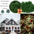 50FT Christmas Garland for Christmas Decoration, Non-Lit Soft Green Unlit Artificial Greenery Garland for Outdoor Or Indoor Decor, Artificial Christmas Twist Garland for Wedding Party Decoration