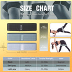 Resistance Bands for Legs and Butt Exercise Bands - Non Slip Elastic Booty Bands, 3 Levels Workout Bands Women Sports Fitness Band for Squat Glute Hip Training