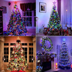 Christmas Tree Topper Lights,7.6"Star Tree Topper with 20 modes,Color Changing Treetop,Outdoor Indoor Fairy Light With Remote Control,RGB Tree Topper for Holiday or Home Decor