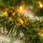 Maraawa 25-Foot Christmas Garland With Multi Lights - Perfect For Indoor Outdoor Fireplace Xmas Decoration, Or Christmas Decorations Tree - Pre-Lit Soft Artificial Christmas Garland