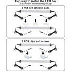 Kibhous 6 Pcs LED Under Cabinet Lights Rigid Bar Kit, Can Plugged or Directly Connected to an LED Driver, Super Bright Connectable Lighting Strip Suitable for Kitchen Cabinets, Counters, Cold White