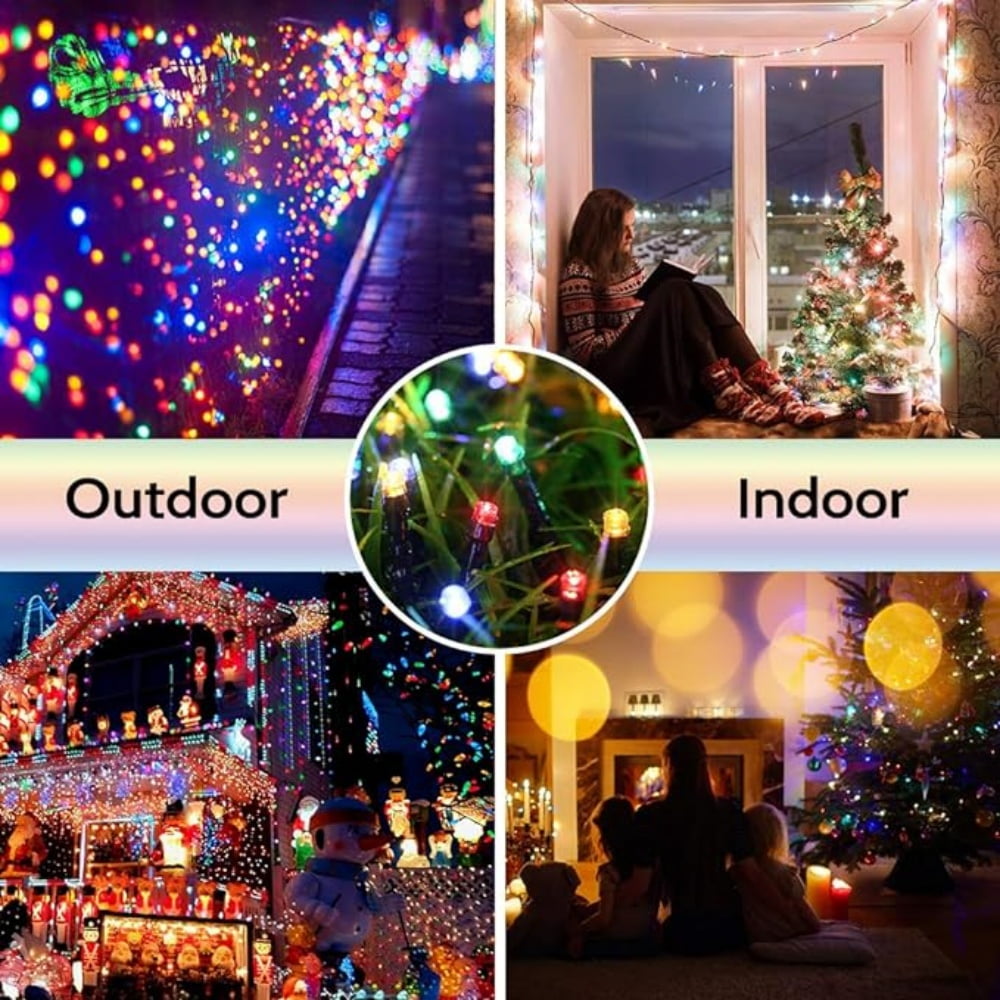 200 LED Solar String Lights for Outside, 75ft 8 Modes Solar Christmas Lights Waterproof Solar Fairy Lights for Outdoor & Indoor Decoration, Multicolor