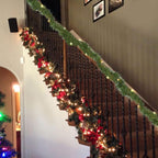 Maraawa 25-Foot Christmas Garland With Multi Lights - Perfect For Indoor Outdoor Fireplace Xmas Decoration, Or Christmas Decorations Tree - Pre-Lit Soft Artificial Christmas Garland
