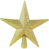 Load image into Gallery viewer, Funsmile Christmas Star Tree Topper Gold 9 inch Glittered Bethlehem Star Treetop for Holiday Ornamen Home Decor
