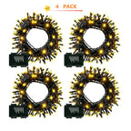 4 Pack Christmas Tree String Lights Christmas Fairy Lights Warm White LED with 8 Modes Battery Operated Indoor Outdoor Waterproof Lights