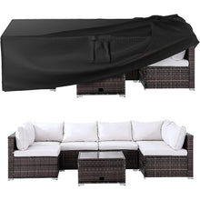 Load image into Gallery viewer, Patio Furniture Covers Waterproof Outdoor Couch Sectional Sofa Set Cover Rectangular Table Chairs Cover 136 inch L x 74 inch W x 28 inch
