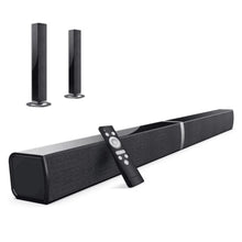 Load image into Gallery viewer, Sound Bars for TV, Bluetooth Soundbar for TV, 50W TV Sound Bar with 4 Drivers and Remote Control, Home Audio TV Speakers Sound Bar with ARC/Optical/AUX Connect
