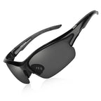Sunglasses Polarized Rimless Sports Cycling Sunglasses for Running Golf Fishing Hiking Baseball Black