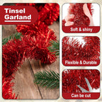 50FT Garland Red
