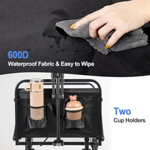 Load image into Gallery viewer, Collapsible Wagon Cart, Foldable Lightweight Wagon, 330LBS Weight Capacity Portable Folding Utility Wagon for Camping, Beach, Outdoor

