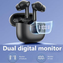 Load image into Gallery viewer, True Wireless Bluetooth Earbuds with Smart LED Display Charging Case , Bluetooth 5.0 Earbuds in-Ear TWS Stereo Headphones, IPX7 Waterproof in Ear Earphones, Black
