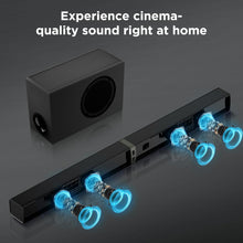 Load image into Gallery viewer, Cowin Sound Bar for Smart TV, 120W Sound Bar with Subwoofer, Bluetooth 5.0 Soundbar, Deep Bass, TV Audio System with ARC/Opt/AUX for Enhanced Home Theater Sound
