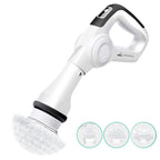Cosmonic Electric Spin Scrubber, Power Scrubber Cordless High Rotation Handheld Bathroom Scrubber Rechargeable with 3 Replaceable Cleaning Brush Heads for Cleaning Tub, Tile, Floor, Sink, Wall, Window