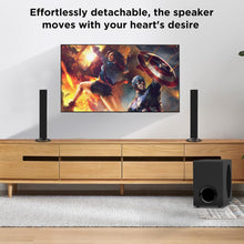 Load image into Gallery viewer, Cowin Sound Bar for Smart TV, 120W Sound Bar with Subwoofer, Bluetooth 5.0 Soundbar, Deep Bass, TV Audio System with ARC/Opt/AUX for Enhanced Home Theater Sound
