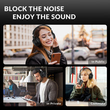 Load image into Gallery viewer, Noise Cancelling Headphones Wireless Bluetooth Over Ear Headphone with Mic for Work Travel TV PC Phone Calls
