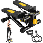COWIN Stair Stepper for Exercises Home Mini Stepper with Resistance Bands 330lbs Weight Yellow