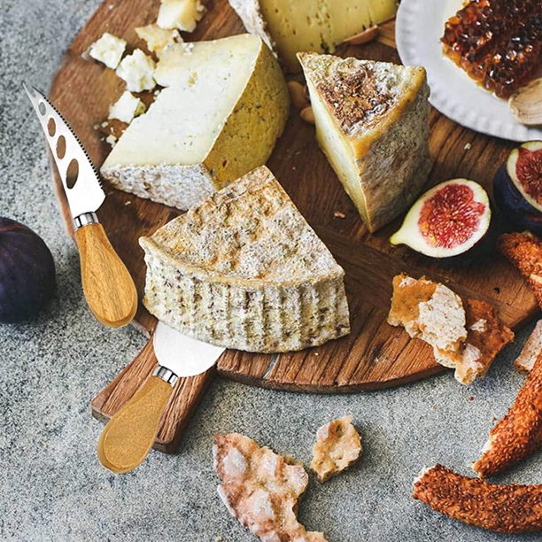 Cheese Knives Set Cheese Spreader Slicer Cheese Cutter Cheese Fork Cheese Spreading Knife for Charcuterie Boards Cutlery Gift Set 6 Pieces Cheese Knife Utensils Set