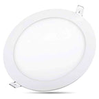 COSMONIC Ultra Thin 18W LED Ceiling Panel Light 8" Recessed Round Downlight for Home, Office, Mall, Low Energy Consumption Non Dimmable with Driver 3000-3500K (18W, Warm White)