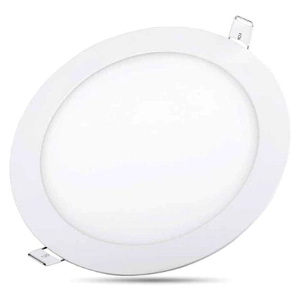 COSMONIC Ultra Thin 18W LED Ceiling Panel Light 8" Recessed Round Downlight for Home, Office, Mall, Low Energy Consumption Non Dimmable with Driver 3000-3500K (18W, Warm White)