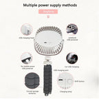 Portable Battery Powered Stroller Fan,Mini Handheld Personal USB Fan,Car Seat Baby Fan with Flexible Tripod,360°Camping Rotatable，Carseat, Bike, Beach, Bedroom