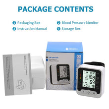 Load image into Gallery viewer, Digital Wrist Blood Pressure Monitor SWTROOM Adjustable Wrist Cuff 5.31-7.68 inch Large Display 99x2 Reading Memory
