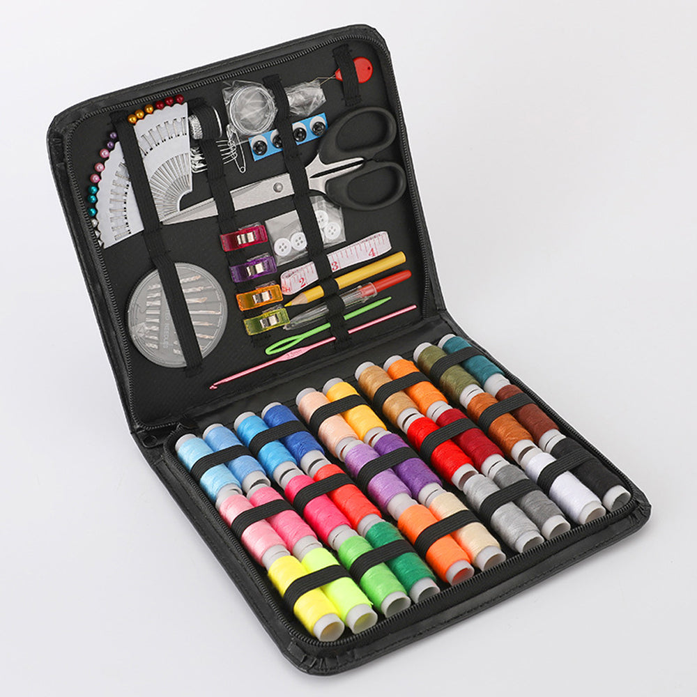 Sewing Kit for Adults, 112 pcs Sewing Supplies for Home Travel and Emergency, Sewing Repair Kits Gift for Beginners Traveler Emergency