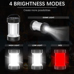 LED Camping Lantern 4 Lighting Modes for All Use with Rechargable Battery, Voltage 5v Portable Camping Lantern