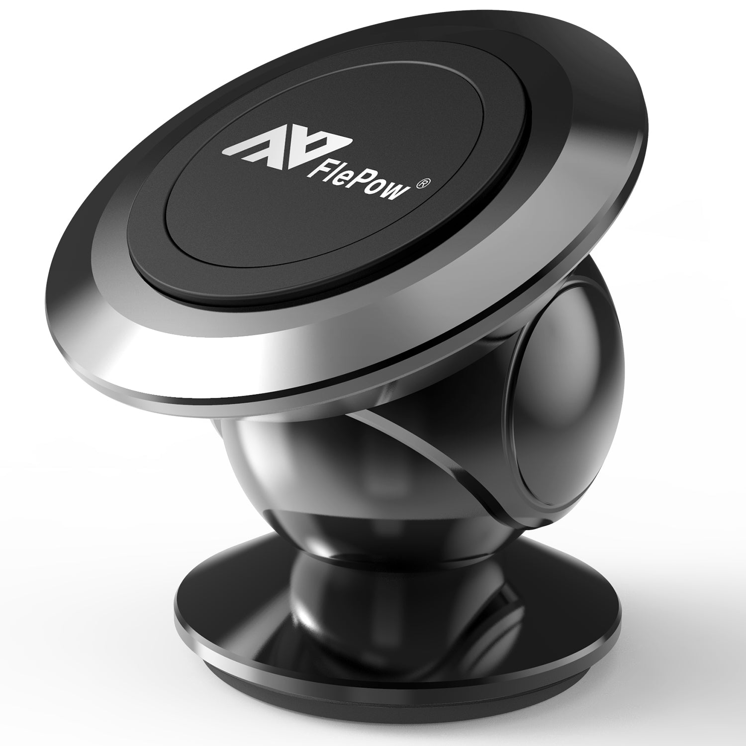 Car Phone Holder, Universal Dashboard Magnetic Phone Mount, 360° Rotation Super Strong Magnetic Phone Holder for Car Compatible with iPhone Samsung and More Phone Holder for Car