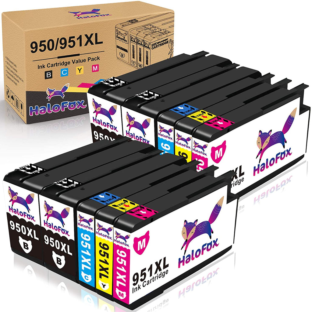 Compatible Ink Cartridge Replacement for HP 950XL 951XL 950 XL 951 XL for Officejet Pro 8600 8610 8620 8625 8100 8615 8630 8640 8660 251dw 276dw Printer (4 Black 2 Yellow 2 Cyan 2 Magenta)