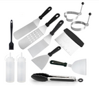 Swtroom Griddle Accessories Kit, 14Pcs BBQ Griddle Kit, Flat Top Grill Accessories for Outdoor Grill, Professional BBQ Grill Tools Set for Outdoor BBQ & Teppanyaki and Camping