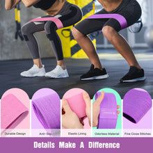 Load image into Gallery viewer, Resistance Bands for Legs and Butt Exercise Bands - Non Slip Elastic Booty Bands, 3 Levels Workout Bands Women Sports Fitness Band for Squat Glute Hip Training
