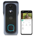 WiFi Video Doorbell Camera Wireless Doorbell Camera 1080P HD PIR Motion Detection 2-Way Audio Night Vision IP65 Waterproof
