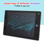 LCD Writing Tablet SWTROOM Doodle Board 8.5 in Colorful Drawing Pad for 3 4 5 6 7 Year Old Girls Boys Black