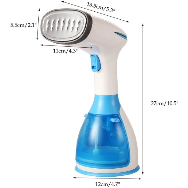 Handheld Garment Steamer Portable Fabric Steamer 280ml Big Removable Water Tank Vertical Fast Heat-up Horizontal Steam Dual-Use Clothes Fabric Wrinkles Steamer for Travel Home Christmas Decor