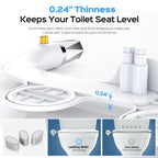 Bidet Toilet Seat Attachment, Non-Electric Self Cleaning Bidet with Posterior & Feminine Wash, Bidet for Toilet with Adjustable Water Pressure and Brass Inlet