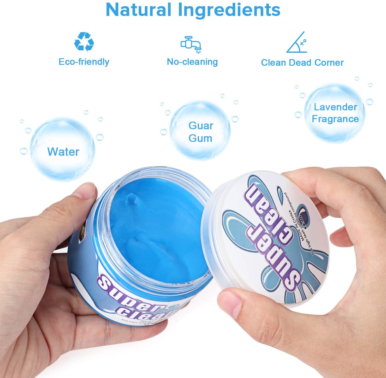 Car Cleaning Gel, Car Crevice Cleaner,Universal Auto Dust Keyboard Cleaner Automotive Interior Cleaning Sticky Mud Detail Tools for Laptop, Car Vent, Office Home