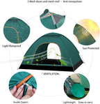Instant Automatic pop up Camping Tent, 3-4 Persons Lightweight Tent, Waterproof, UV Protection, Perfect for Beach, Outdoor, Traveling, Hiking, Camping, Hunting, Fishing