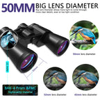 20x50 High Power Binoculars for Adults, Compact Waterproof Binoculars for Bird Watching Hunting Travel Football Games Stargazing - BAK4 Prism FMC Lens