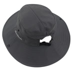 Women's Ponytail Sun Hat Protection Foldable Mesh Wide Brim Beach Adjustable Fishing Hat, Grey