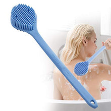 Load image into Gallery viewer, Silicone Body Scrubber, Long Handle Back Scrubber for Shower, Silicone Body Brush，Shower Scrubber For Body, Shower Srush Back Brush Body Exfoliator
