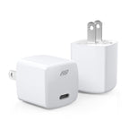 USB C Fast Charger, FlePow 2-Pack 20W Wall Charger with PD 3.0 & QC 3.0, Compact PD Charger for iPhone 12/12 Mini/1Pro/12 Pro Max/11 Series/X Series/iPad Pro, Pixel, Samsung Phones