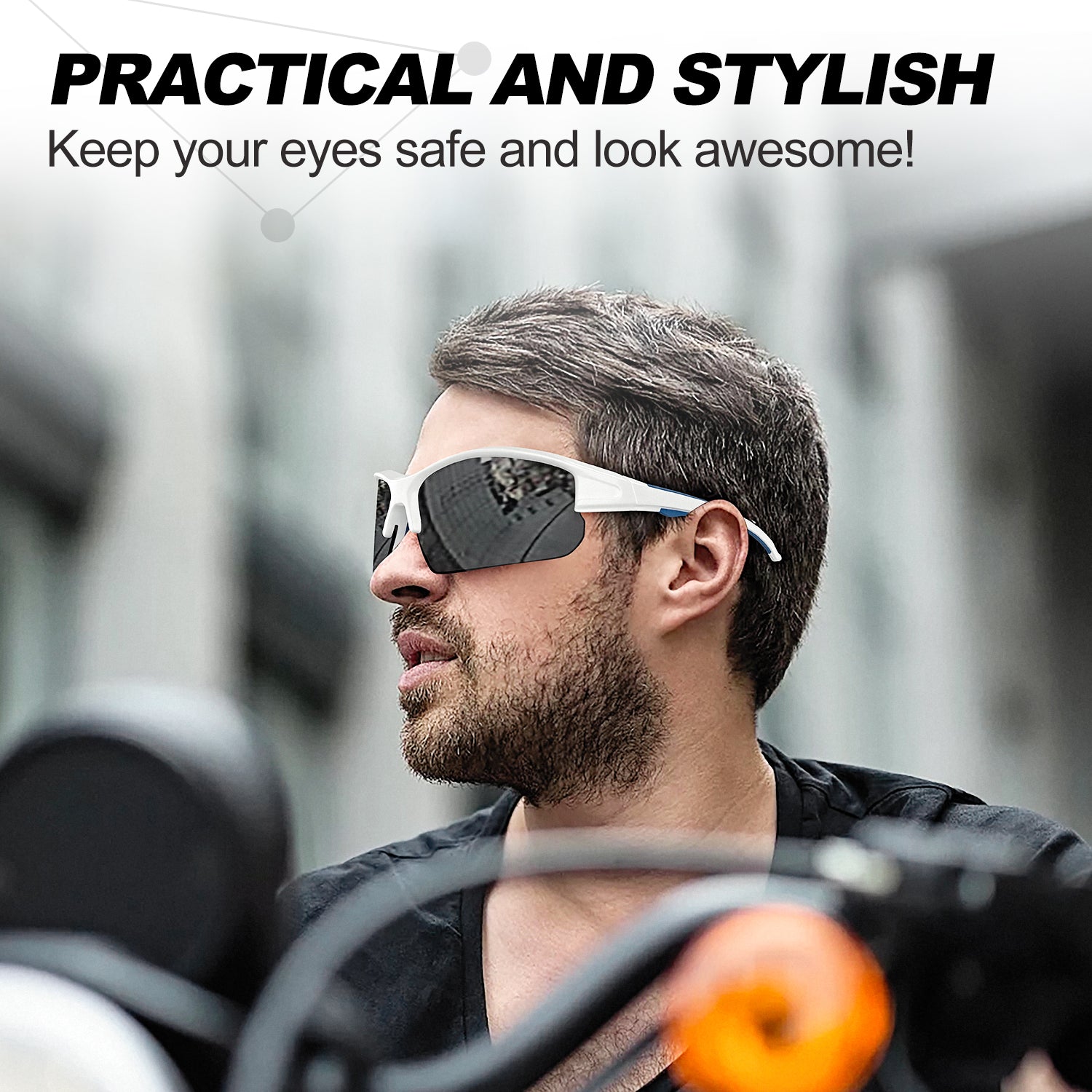 Polarized Sports Sunglasses for Men Women Driving Unbreakable Shades