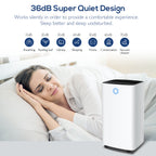 MOVSOU 22-Pint Dehumidifier with Digital Humidity Display and Control, Childlock and Timer, 270 Sq.Ft for Rooms and Basements, White