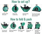 Instant Automatic pop up Camping Tent, 3-4 Persons Lightweight Tent, Waterproof, UV Protection, Perfect for Beach, Outdoor, Traveling, Hiking, Camping, Hunting, Fishing