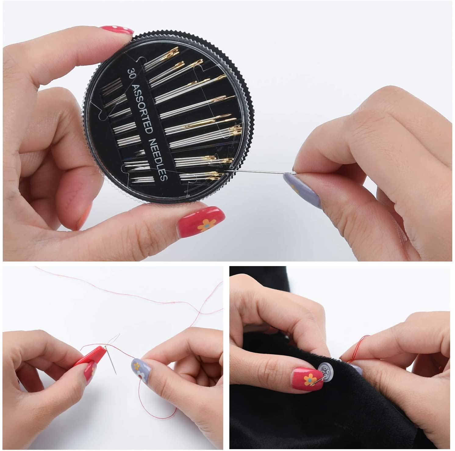 Sewing Kit for Adults, 112 pcs Sewing Supplies for Home Travel and Emergency, Sewing Repair Kits Gift for Beginners Traveler Emergency